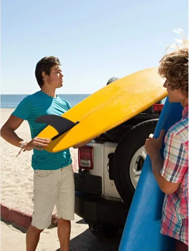 Vista 9 de Aleta de paddleboard extraíble para kayak, tabla universal de plástico, impermeable, accesorios inflables de pie, 8.5 x 7.1 x 1.4 pulgadas