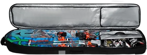 Vista 6 de Dakine Fall Line - Bolsa de esquí doble Negro Hardside