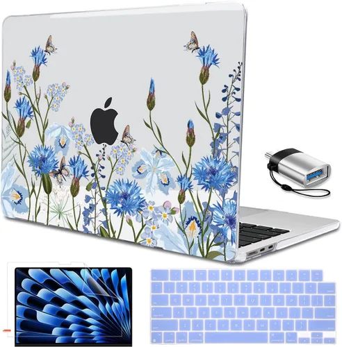 Vista 10 de Funda compatible con MacBook Air de 15 pulgadas M5 2026 2025 2024 2023 versión modelo M4 A3241 A3114 M3 A2941 M2 con pantalla de retina líquida