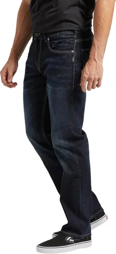 Vista 2 de Silver Jeans Co. Men's Allan Slim Fit Straight Leg Jeans