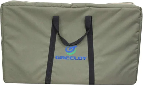 Vista 3 de Silla plegable portátil que funciona con lámpara LED Bolsas de nylon Sillas de médico Silla de caballo silla de silla+silla cuadrada con bolsas
