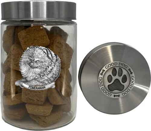 Vista 27 de Heritage Pewter Basset Hound Good Dog Treat Jar – Tarro de golosinas de 34 onzas con tapa hermética a rosca Regalo para propietarios de Basset