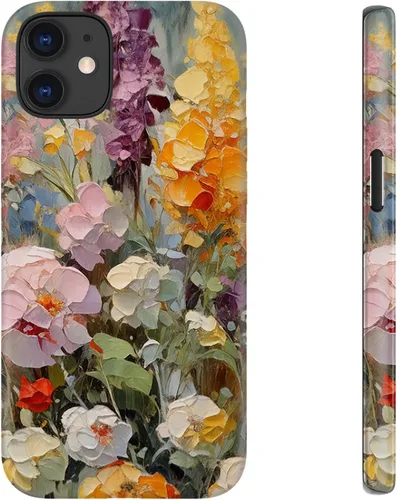Vista 72 de LUHOURI Funda para iPhone 12 Mini, compatible con carga inalámbrica, doble capa, interior de silicona suave + carcasa exterior dura, bonito diseño