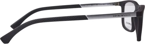 Vista 3 de Emporio Armani marco EA-3069 5755 acetato marrón mate - paladio cepillado Barro de goma