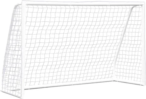Vista 15 de ZENY Portería de fútbol portátil para patio trasero, 12 x 6 / 10 x 6.5 / 8 x 5 pies, red y marco de fútbol para niños y adultos para práctica