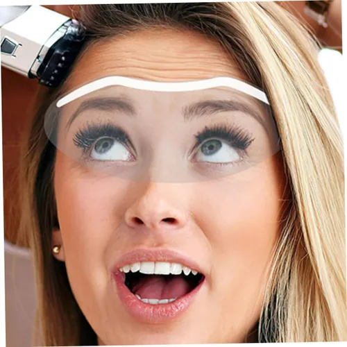 Vista 3 de 30 Uds Máscara Transparente Máscaras Peluquería Facial Corte de Pelo Máscara de Salón Suministros Claro Corte Facial Cubierta de Ojo Suministros