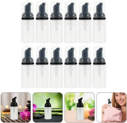 Vista 2 de FOMIYES Botella dispensadora de espuma, botella de espuma vacía líquida, dispensador de espuma recargable, botellas de prensa de plástico