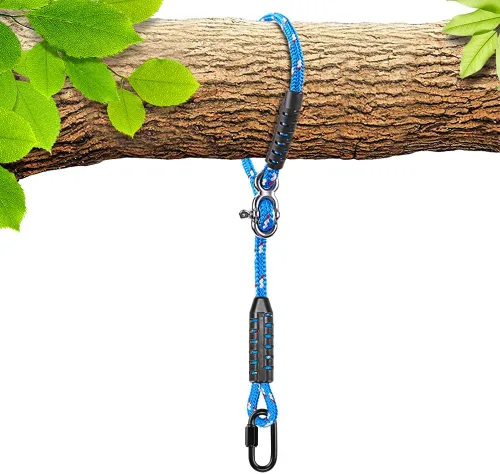 Vista 14 de SELEWARE Kit Colgante de Correas y Cuerdas para Hamaca Columpio de Árbol, Cuerda Ajustable Rápida y Fácil de Colgar Hamaca Silla Columpio