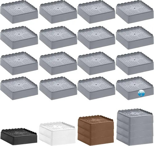 Vista 30 de Elevador de cama de 1 pulgada, 2 pulgadas, 3 pulgadas, 4 pulgadas de alta resistencia, elevador de muebles ajustable para mesa, escritorio, sofá