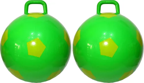 Vista 8 de Pelota saltarina AppleRound Space Hopper con bomba en estilo fútbol, 15 pulgadas / 38 cm de diámetro para edades de 3 a 6 años, rebote de canguro