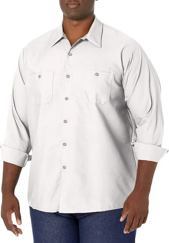 Vista 30 de Red Kap Camisa de trabajo industrial de manga larga para hombre Caqui