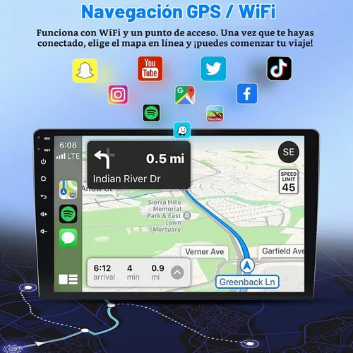 Vista 5 de Android 14 Estéreo de coche para Ford F150 2009-2014, Carplay inalámbrico Android Auto QLED 1280 * 800P pantalla táctil doble DIN receptor IPS, WiFi
