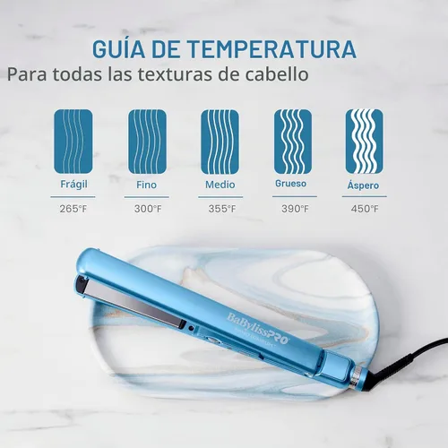 Vista 4 de BaBylissPRO Plancha plana ultrafina de 1 pulgada, plancha para el cabello, platos más cortos