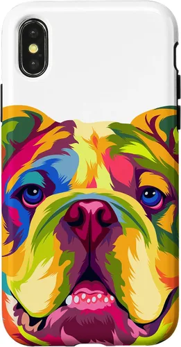 Vista 5 de Pop Art English Bulldog Dog Lover Bulldog Case for iPhone 17
