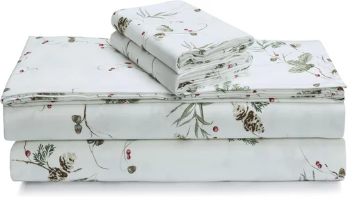 Vista 12 de Tribeca Living Sábanas de franela de algodón portugués tamaño King – Juego de sábanas de bolsillo profundo de 170 GSM para colchones de hasta 21