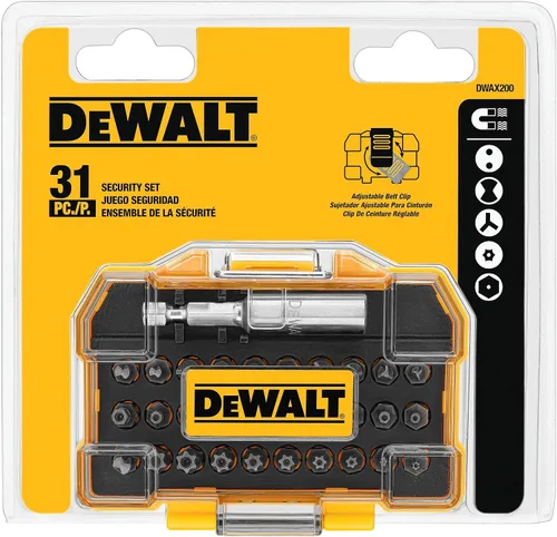 Vista 5 de DEWALT DWAX200 Juego de destornilladores de seguridad, 31 piezas (Paquete de 5)