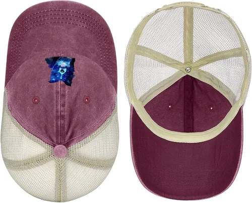 Vista 4 de Border Collie - Gorra de béisbol de malla ajustable para hombre y mujer
