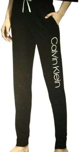 Vista 2 de Calvin Klein Paquete de 2 pantalones deportivos de rizo francés para mujer Negro Gris