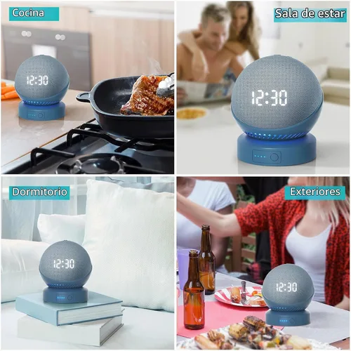 Vista 3 de Base de batería para Echo Dot 5ª generación portátil Echo Dot 4ª y Homepod Mini paquete de base de batería, no incluye el altavoz