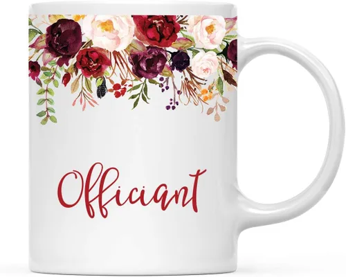 Vista 42 de Andaz Press Taza de té de cerámica para el día de la madre, regalo de 9.5 fl oz, otoño, marsala, flores burdeos, rosas, flores, tía, 1 paquete
