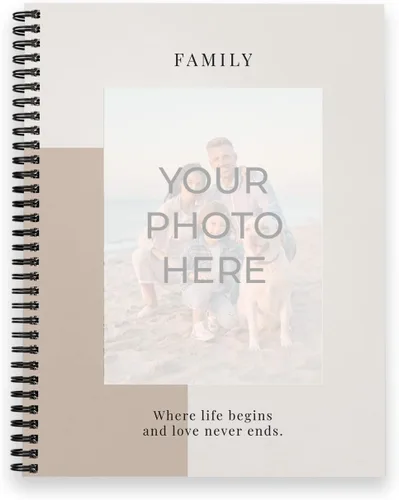Vista 8 de Gotcha Covered Notebooks Cuaderno de confeti con fotos personalizadas, diario feliz de 8.5 x 11 pulgadas, 120 páginas, varios diseños de papel, tapa