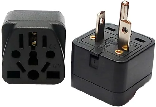 Vista 20 de Toptekits - Paquete de 2 adaptadores universales de enchufe de viaje, tipo B de EE. UU., convertidor de enchufe internacional a Estados Unidos Blanco