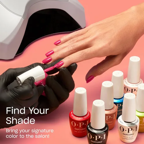 Vista 7 de OPI GelColor - Esmalte de uñas de gel LED Cure Tonos rojos Brillo de calidad de salón de belleza de larga duración Fácil de quitar Vegano