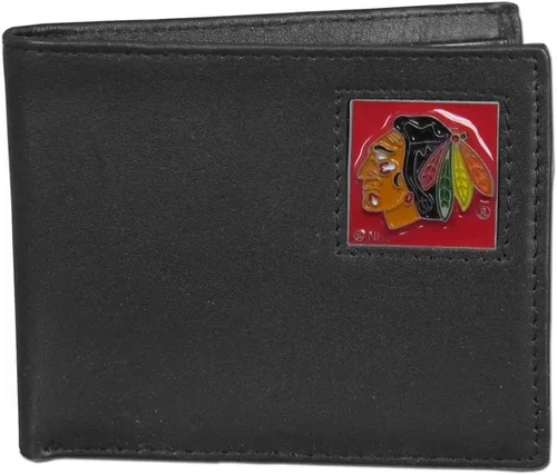 Vista 25 de Siskiyou Sports NHL Cartera de cuero genuino biplegable