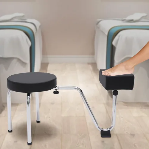 Vista 2 de Reposapiés de pedicura, taburete de pedicura, manicura, altura y distancia, reposapiés ajustable para tecnología de uñas, pedicura, equipo de uñas