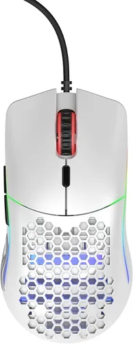Vista 3 de Glorious Mouse para juegos - Modelo O blanco mate 236oz Superlight Honeycomb USB Gaming Mouse