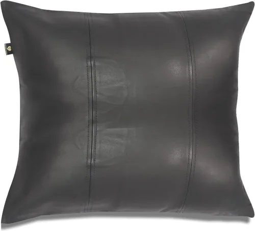 Vista 133 de Funda de almohada de cuero de cordero 100% cuero de cordero – Funda de cojín para sofá – Fundas decorativas para sala de estar y dormitorio, cuero