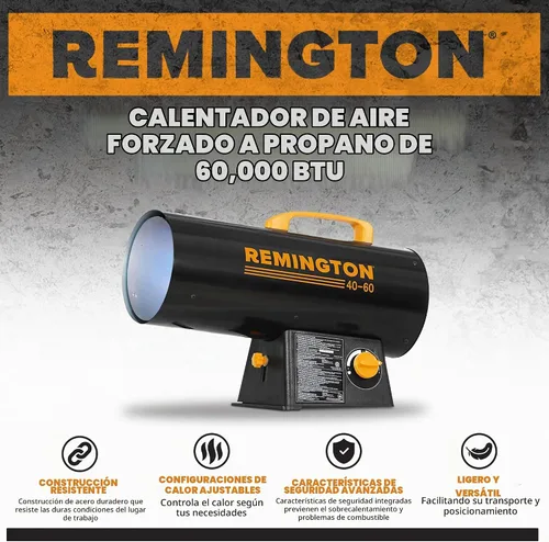 Vista 2 de Remington BTU para calefacción.
