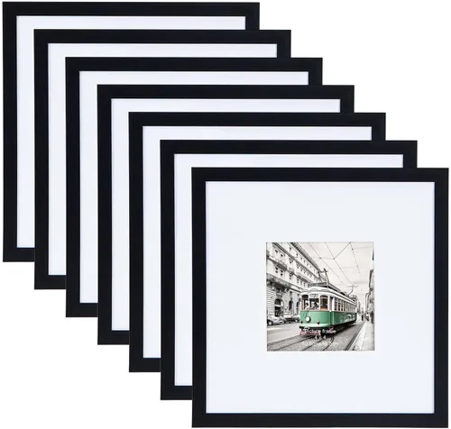 Vista 31 de Giftgarden - Juego de 7 marcos para fotos de 4 x 6 pulgadas, color negro, marcos para fotos de 4 x 6 pulgadas para pared o mesa