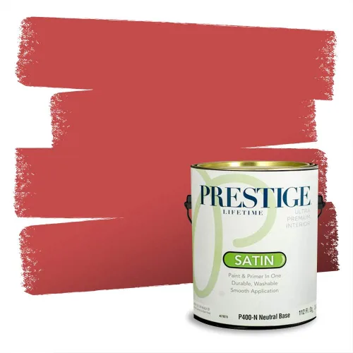 Vista 773 de Prestige Paints Pintura exterior e imprimación en uno, 1 galón, plano, coincidencia comparable de Valspar* Amber Rose*