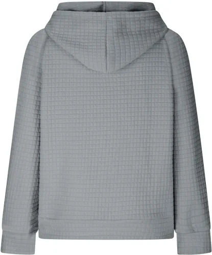 Vista 4 de Ceboyel Sudaderas con capucha de punto gofre para mujer, sudaderas con cordón de ajuste, suéteres casuales de moda, cómodos trajes de otoño