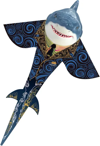 Vista 8 de Shark Kite for Kids & Adults, Outdoor Kite, Perfect for Beginners, Easy to use, Ideal for Beaches, backyards, Grassy Areas