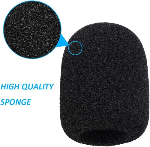 Vista 5 de Filtro de micrófono Pop – Funda de espuma para parabrisas compatible con Elgato Wave: 3 micrófonos de condensador USB premium para bloquear Plosives