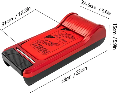 Vista 5 de Máquina de película para zapatos, 22.83 x 9.65 x 5.91 pulgadas, dispensador automático de cubiertas de zapatos, dispensador portátil para zapatos