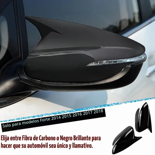 Vista 6 de MUXEE Cubierta para espejo retrovisor, para KIA Forte/K3/Cerato 2014 2015 2016 2017 2018, carcasa de señal de giro, accesorios para espejo