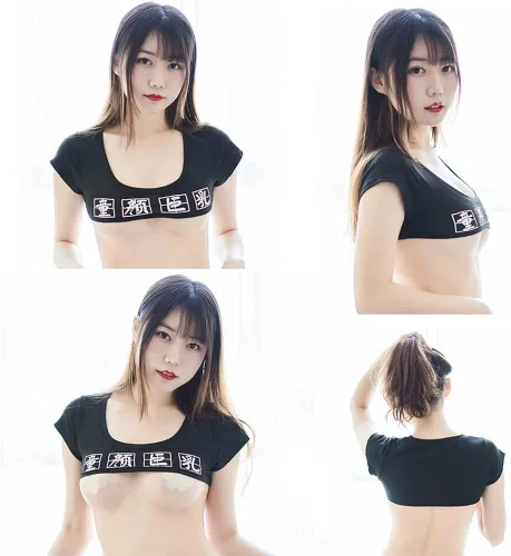 Vista 6 de Conjunto de ropa interior sexy de lencería japonesa ropa interior atrevida para cosplay de anime