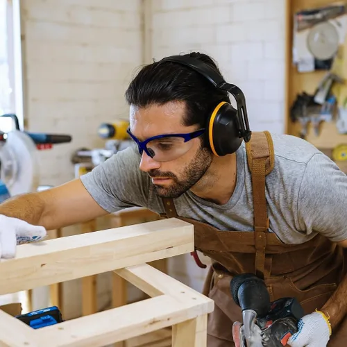 Vista 3 de Global Vision Contender - Gafas de seguridad bifocales con marco azul y lente transparente ANSI Z87+ para hombres y mujeres, lente de aumento de 1.0
