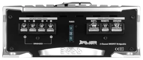 Vista 3 de BOSS Audio Systems AR1200.2 Amplificador de coche de 2 canales - 1200 vatios, rango completo, clase AB, estable de 2-4 ohmios, fuente