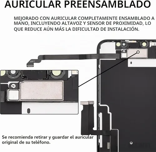 Vista 3 de para iPhone XR Reemplazo de pantalla de 6.1 pulgadas con altavoz
