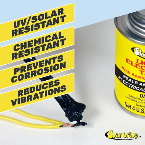 Vista 6 de STAR BRITE - Cinta aislante líquida eléctrica, tubo negro de 1 oz (084154)