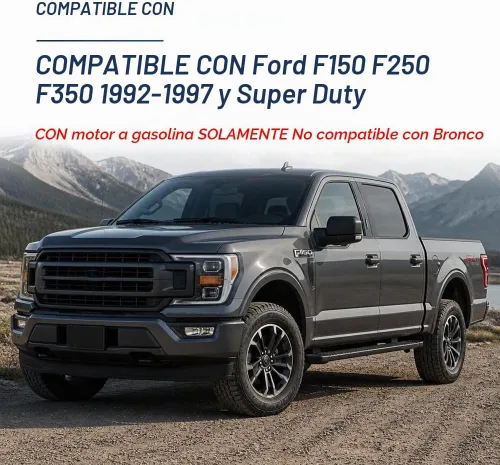 Vista 9 de PIT66 Cubierta de bisel para panel de salpicadero, compatible con Ford F150 F250 F350 1992-1997 cubierta de tablero Ford F-Series 1994-1997