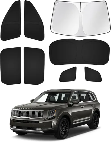 Vista 158 de Canvcle Parasol para parabrisas para Tesla modelo Y/3 2017-2025 2026 (compatible con modelos 2025 Y Juniper/2024 Modelo 3 Highland), parasol grueso