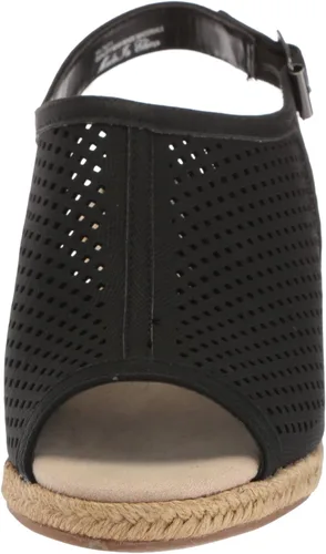 Vista 2 de Easy Street Stacy para mujer Lino Negro