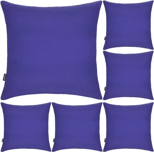 Vista 35 de Coddsmz Paquete de 6 fundas de almohada decorativas 100% algodón, fundas de cojín cuadradas de Navidad sólidas para el hogar, cama, sofá, día