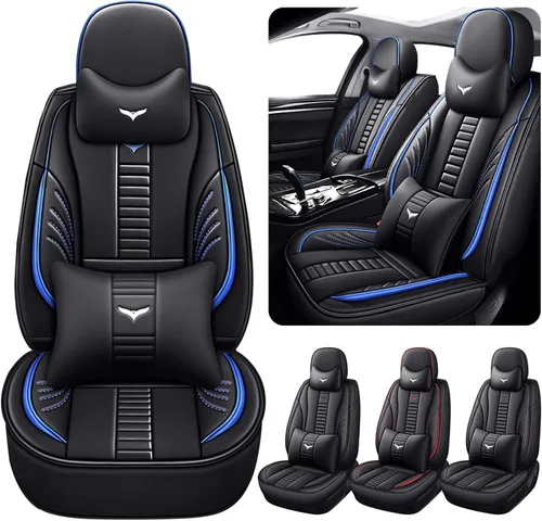 Vista 23 de Fundas de asiento delantero automático para Volvo 1999-2025 95% modelos, protección de banco frontal 3D compatible con bolsa de aire lateral línea