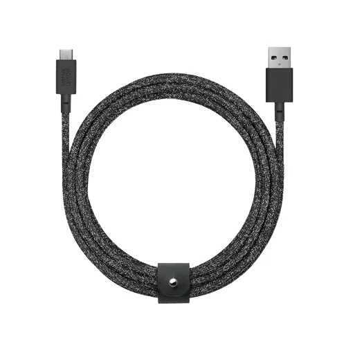 Vista 11 de Cable Native Union Belt USB-C a USB-A - Cable de carga ultrarresistente de 4 pies con correa de cuero compatible con iPhone 16, Samsung Galaxy Z